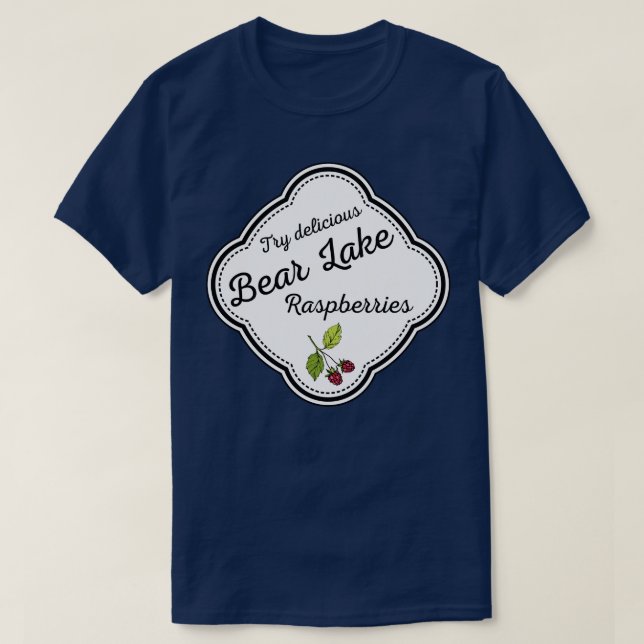 Camiseta Bear Lake Utah Framboesas (Frente do Design)