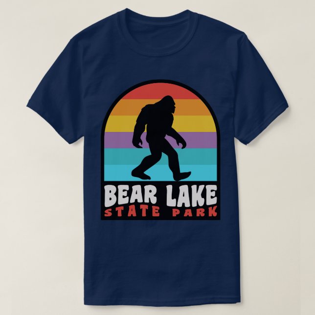 Camiseta Bear Lake Utah Retro Sunset (Frente do Design)