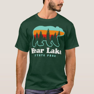 Camiseta Bear Lake Utah State Park Bear Retro Sunset