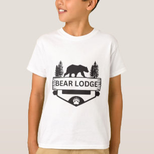 Camiseta Bear Lodge Wyoming Wiloming Urso Caminhante Campin