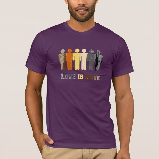 Camiseta Bear Love é Love angustiado (Frente)