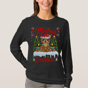 Camiseta Bear Lover Xmas Iluminando o Natal Bear