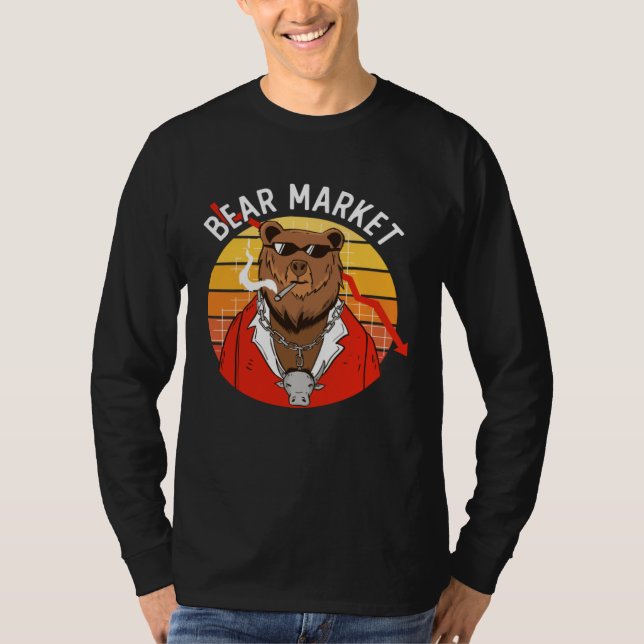 Camiseta Bear Market Financial Day Trader Trading Finance M (Frente)