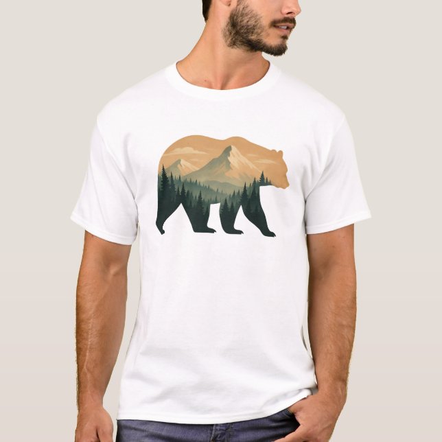 Camiseta Bear Men's Basic T-Shirt (Frente)