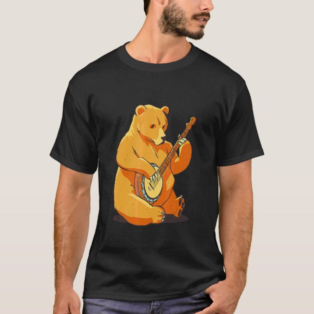Camiseta Bear Men's Music: Women's Musical Animal (Frente)
