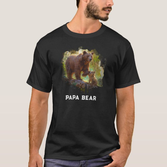 Camiseta *~* BEAR PAPA Dia de os pais Gift AP86 Art (Frente)