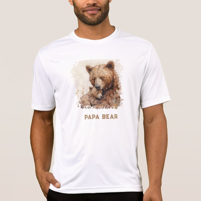 Camiseta *~* BEAR PAPA Dia de os pais Gift Cub Art AP86 (Frente)