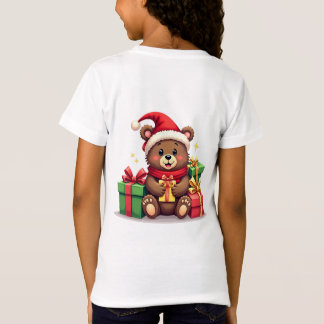 Camiseta Bear Papais noeis de Natal com design de presentes