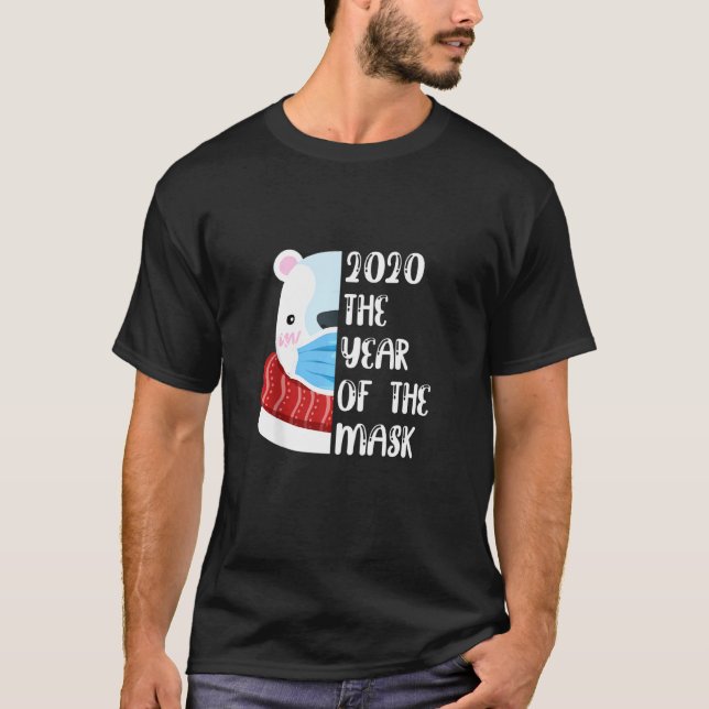 Camiseta Bear Quarantine Natal 2020 O Ano Da Mas (Frente)