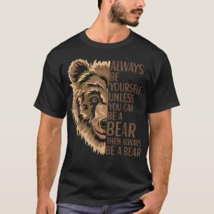 Camiseta Bear Roupa Grizzly Willife Animal for Men Women