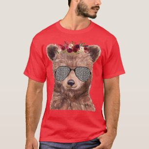Camiseta Bear Sunglass - Cerejeira Japonesa Fogueira Sakura