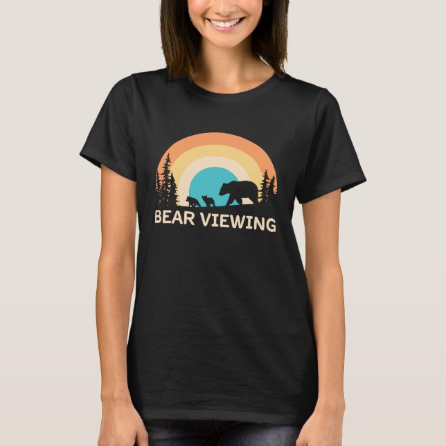 Camiseta Bear Viewing in Zoo National Park or Alaska Cruise (Frente)