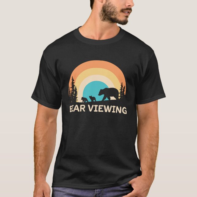 Camiseta Bear Viewing in Zoo National Park or Alaska Cruise (Frente)