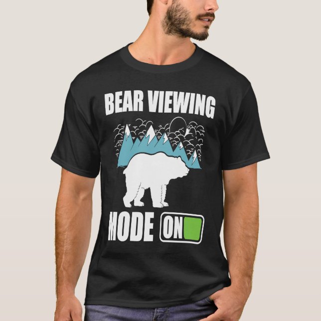 Camiseta Bear Viewing in Zoo National Park or Alaska Cruise (Frente)