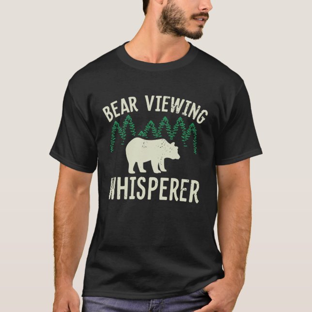 Camiseta Bear Viewing in Zoo National Park or Alaska Cruise (Frente)