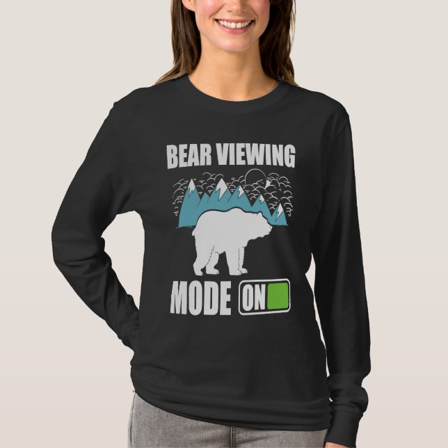 Camiseta Bear Viewing in Zoo National Park or Alaska Cruise (Frente)
