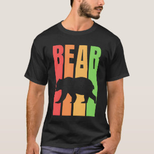 Camiseta Bear Vintage - Letras estendidas Design