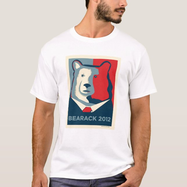 Camiseta Bearack 2012 homens coube o t-shirt (Frente)