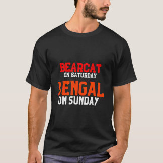 Camiseta Bearcat no Sábado Bengal no Domingo
