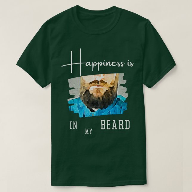 Camiseta Beard Felicidade 2 (Frente do Design)
