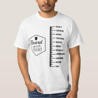 Camiseta Beard Growth Chart
