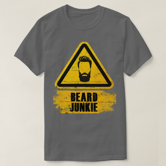 Camiseta Beard Junkie Beard Beard Beard Grooming Barber Sh (Frente do Design)
