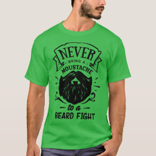 Camiseta Beard Lovers Gift Nunca traga bigode