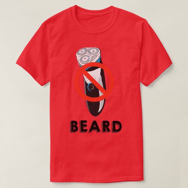 Camiseta Beard No Razor (Frente do Design)