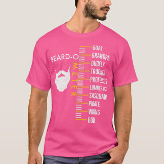 Camiseta Beard O Meter Funny Vintage Gentelman Beard Day