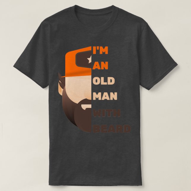 Camiseta Beard Old Man (Frente do Design)