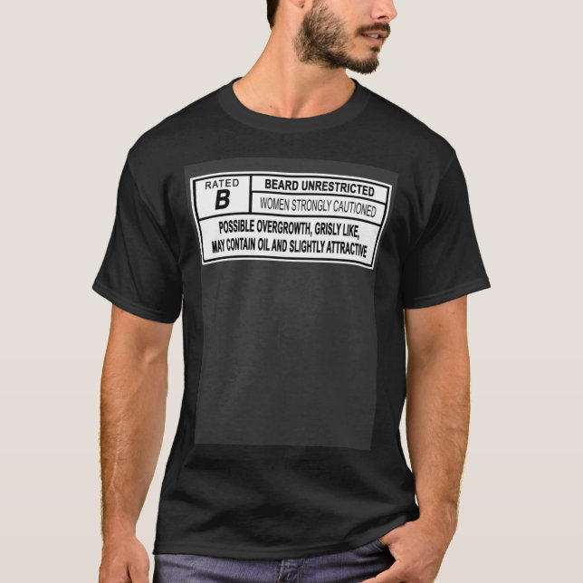 Camiseta Beard Rated B  BEARD UNRESTRICTED (Frente)