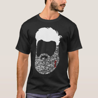 Camiseta beard rojo blanco