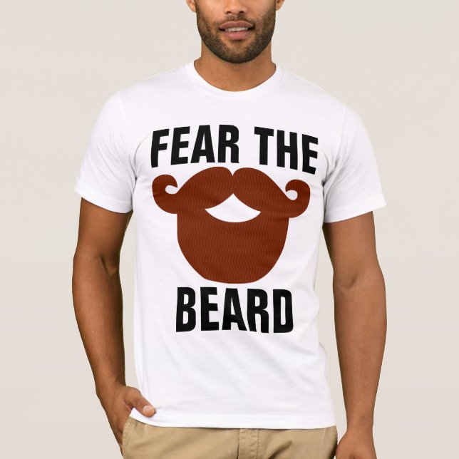 Camiseta BEARD T-Shirts, TEME A BARBA (Frente)
