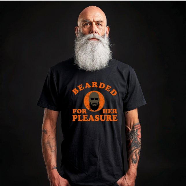 Camiseta Bearded cita barba engraçada dizendo presentes (Criador carregado)