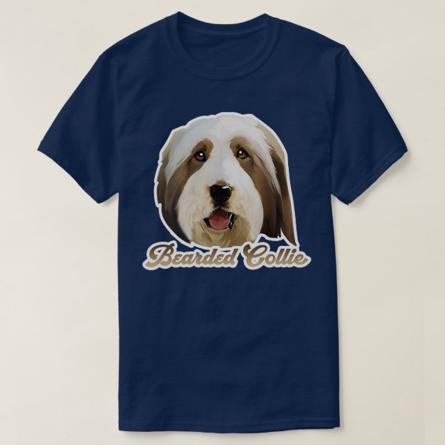 Camiseta Bearded Collie (Frente do Design)