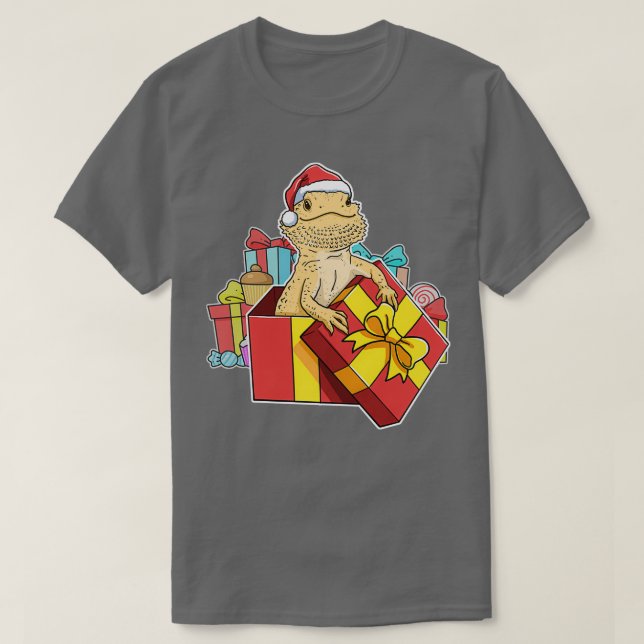 Camiseta Bearded Dragon Christmas Funny Bearded Dragon Gift (Frente do Design)