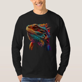 Camiseta Bearded Dragon Lover Fun Colorful Cool Painting Ar