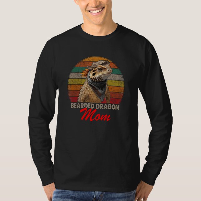 Camiseta Bearded Dragon Mom, Funny Mother Day Gift (Frente)