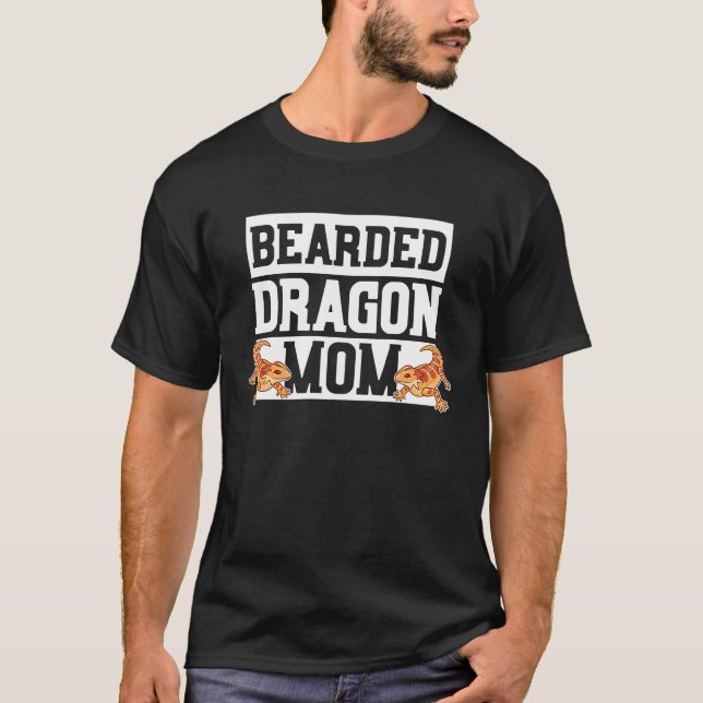 Camiseta Bearded Dragon Mom Reptile Mom Outfit Bearded Liza (Frente)