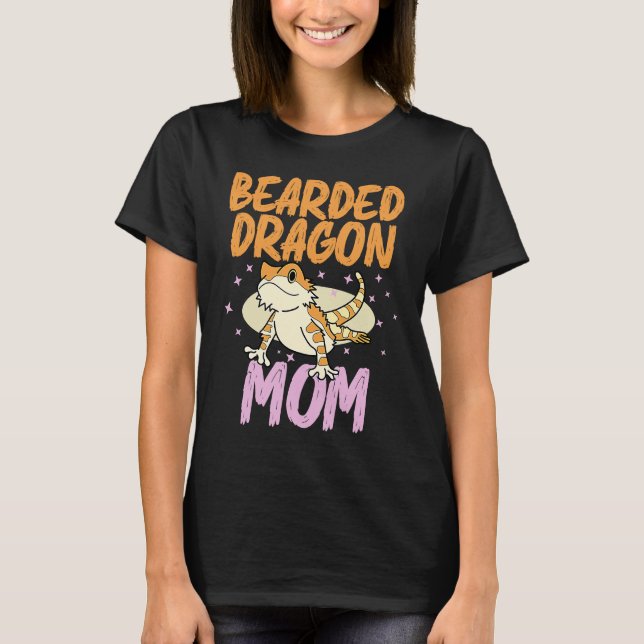 Camiseta Bearded Dragon  Mom Reptiles Pet Reptile Owner Gra (Frente)