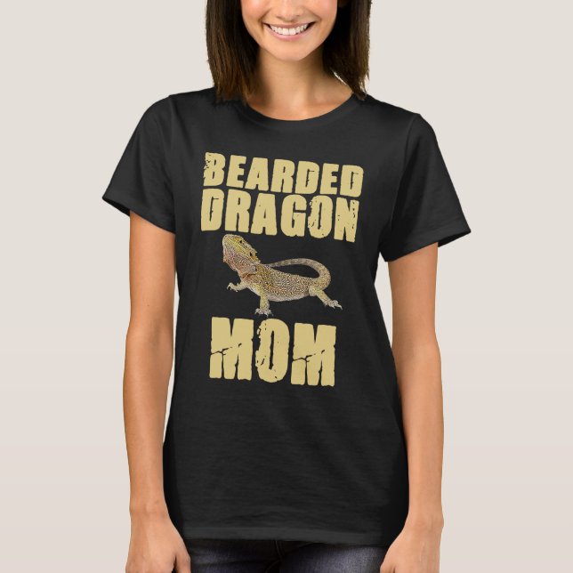 Camiseta Bearded Dragon  Mom Reptiles Pet Reptile Owner Gra (Frente)
