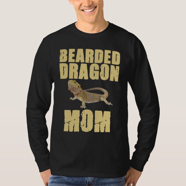 Camiseta Bearded Dragon  Mom Reptiles Pet Reptile Owner Gra (Frente)