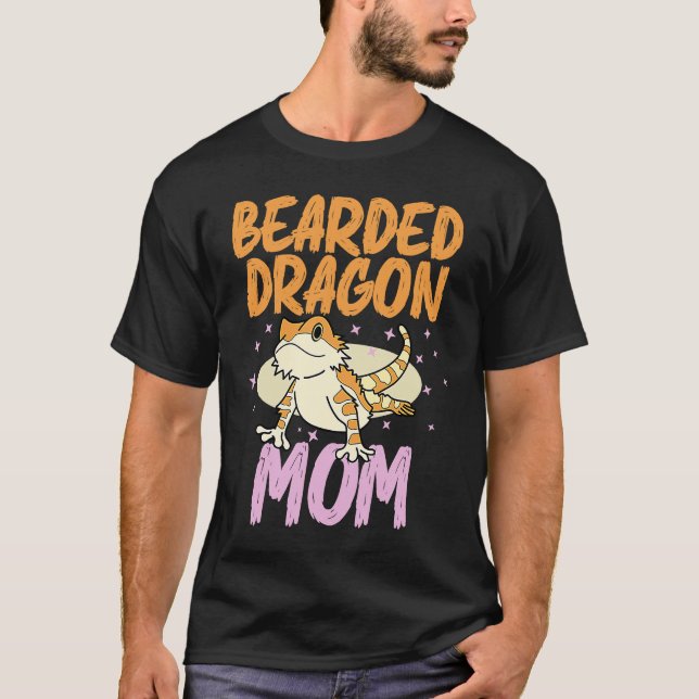Camiseta Bearded Dragon  Mom Reptiles Pet Reptile Owner Gra (Frente)