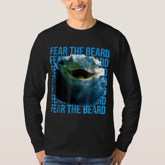 Camiseta Bearded Dragon Respect The Beard Gilas Monsters (Frente)