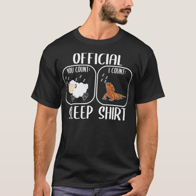Camiseta Bearded Dragon Sleepshirt Count Sheep (Frente)