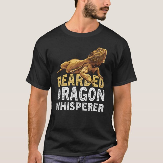 Camiseta Bearded Dragon Whisperer  Lizard Reptile Animals O (Frente)