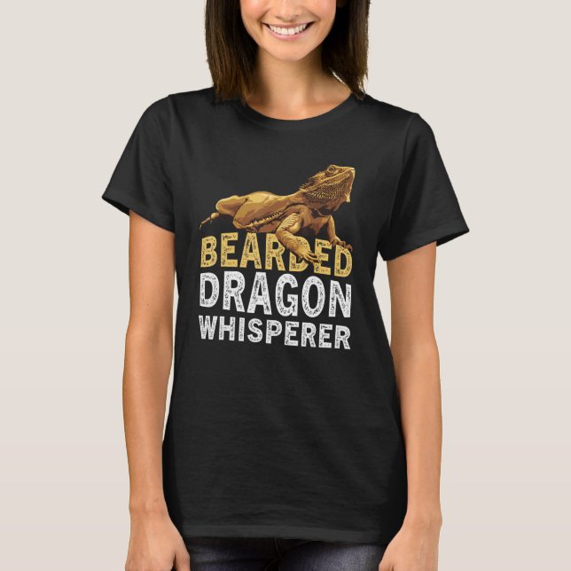 Camiseta Bearded Dragon Whisperer  Lizard Reptile Animals O (Frente)