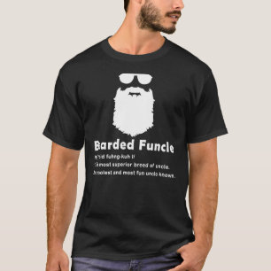 Camiseta Bearded Funcle Tshirt  Funcle  Beard Lover  Fun Un