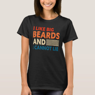 Camiseta Bearded Men I Like Big Beards And I Cannot Lie Des
