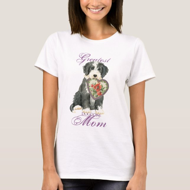 Camiseta Beardie Heart Mãe (Frente)